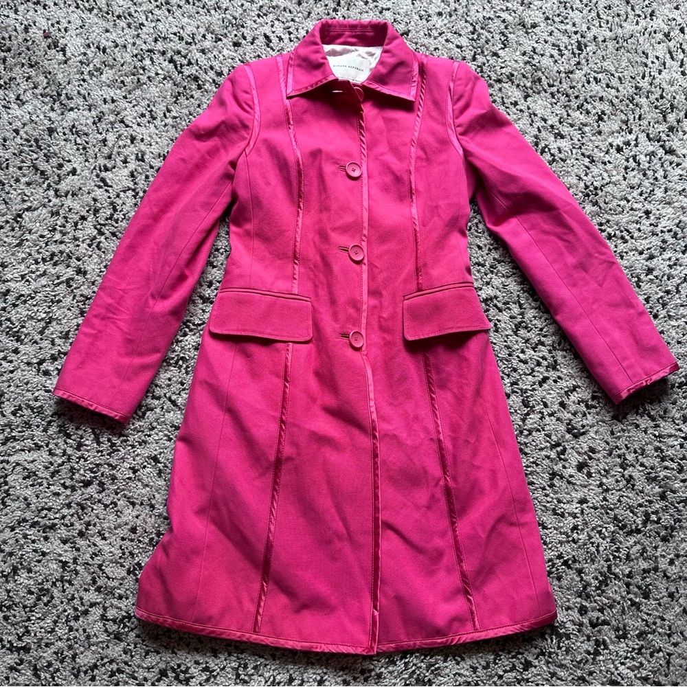 Banana Republic Pink Trench Coat